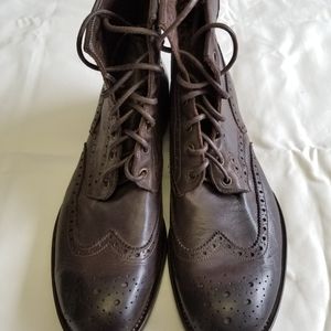 Worn Paul Smith Brown Wingtip Boots - Size 8